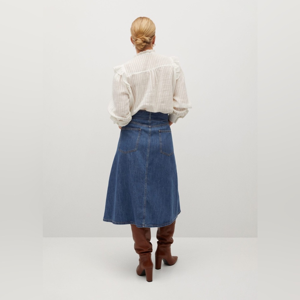 Mango Flared denim skirt XS - Picture 5 of 8